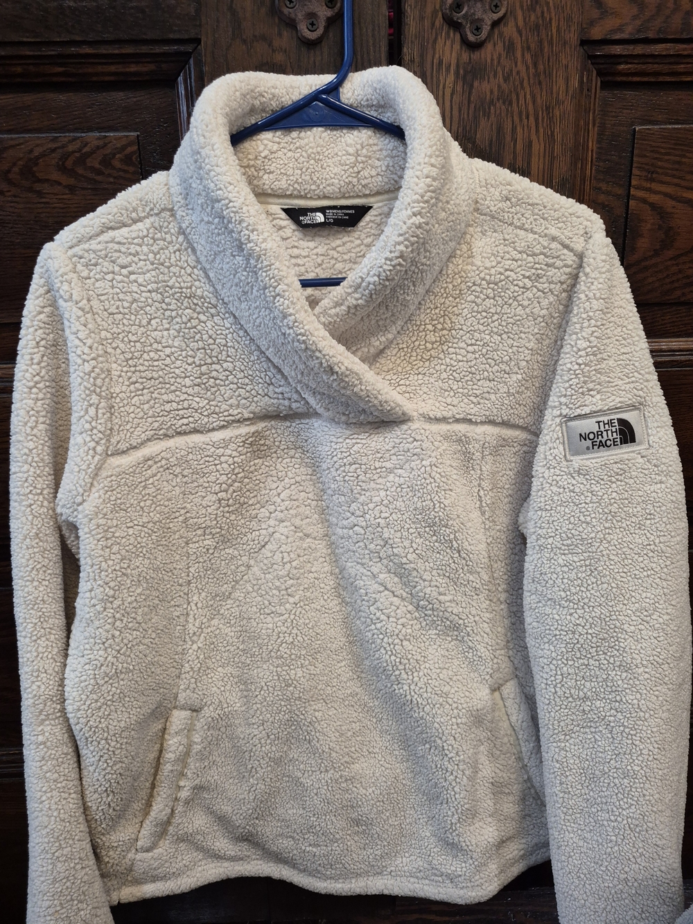 The North Face Ivory Shawl-Collar Sherpa Pullover